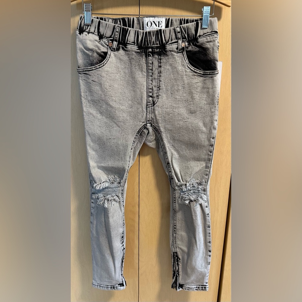One Teaspoon Harley Killers Drop Crotch Skinny Cropped Jean - NWT